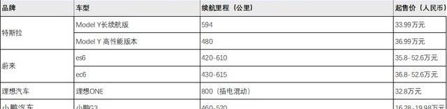 特斯拉,Model Y,蔚来,小鹏,Model 3