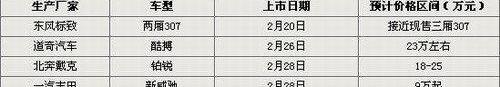 标致,东风,大众