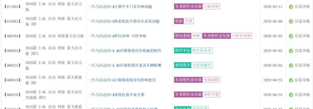 马自达,一汽,长安,阿特兹,奔腾