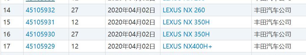 雷克萨斯,丰田,雷克萨斯NX,雷克萨斯UX