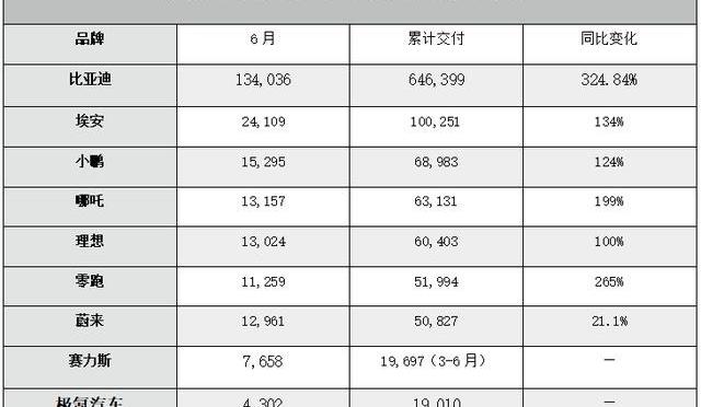 比亚迪,极氪,小鹏,埃安,汉