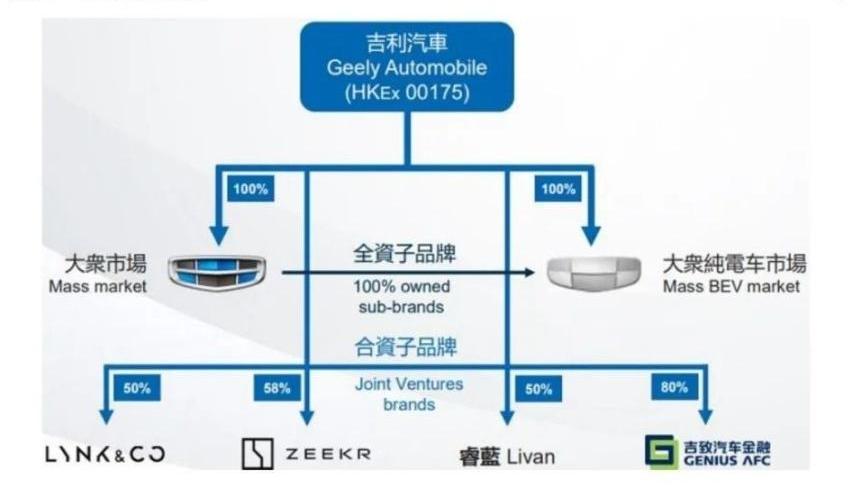 极氪,比亚迪,大众,吉利汽车,长城
