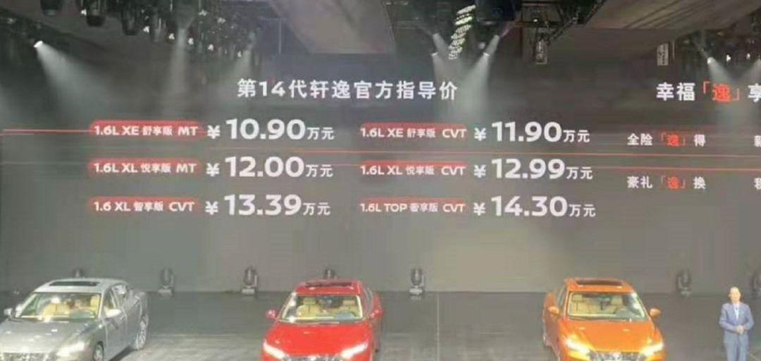 轩逸,天籁,日产,凯美瑞,雅阁
