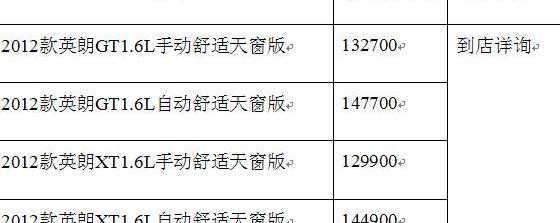 别克,英朗,现代,君越,理念