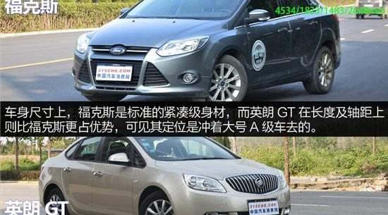 英朗,福克斯,别克