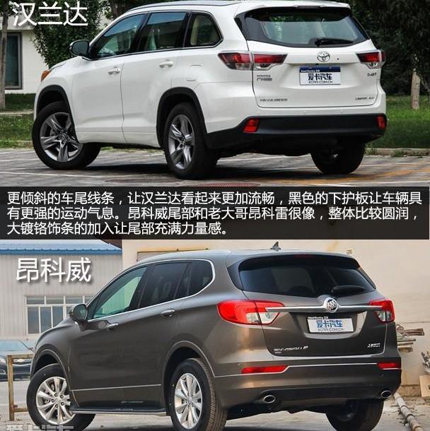 汉兰达,汉,昂科威,别克