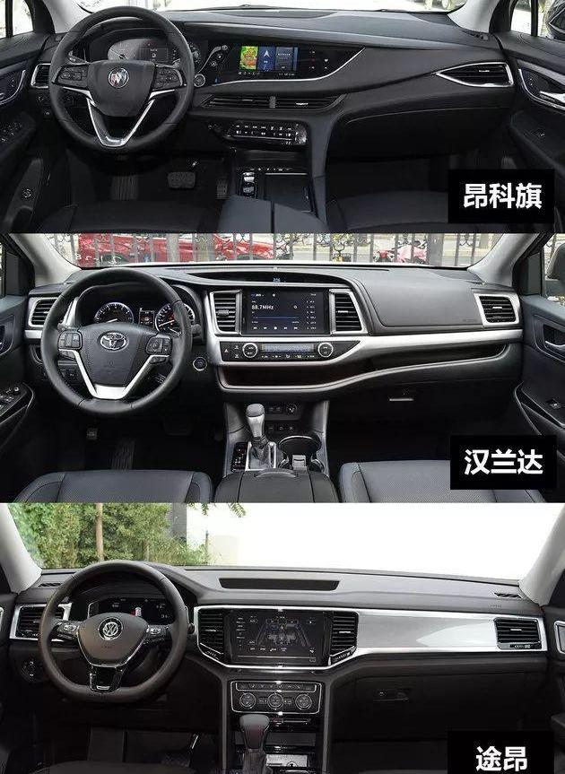 昂科旗,汉兰达,汉,途昂,别克