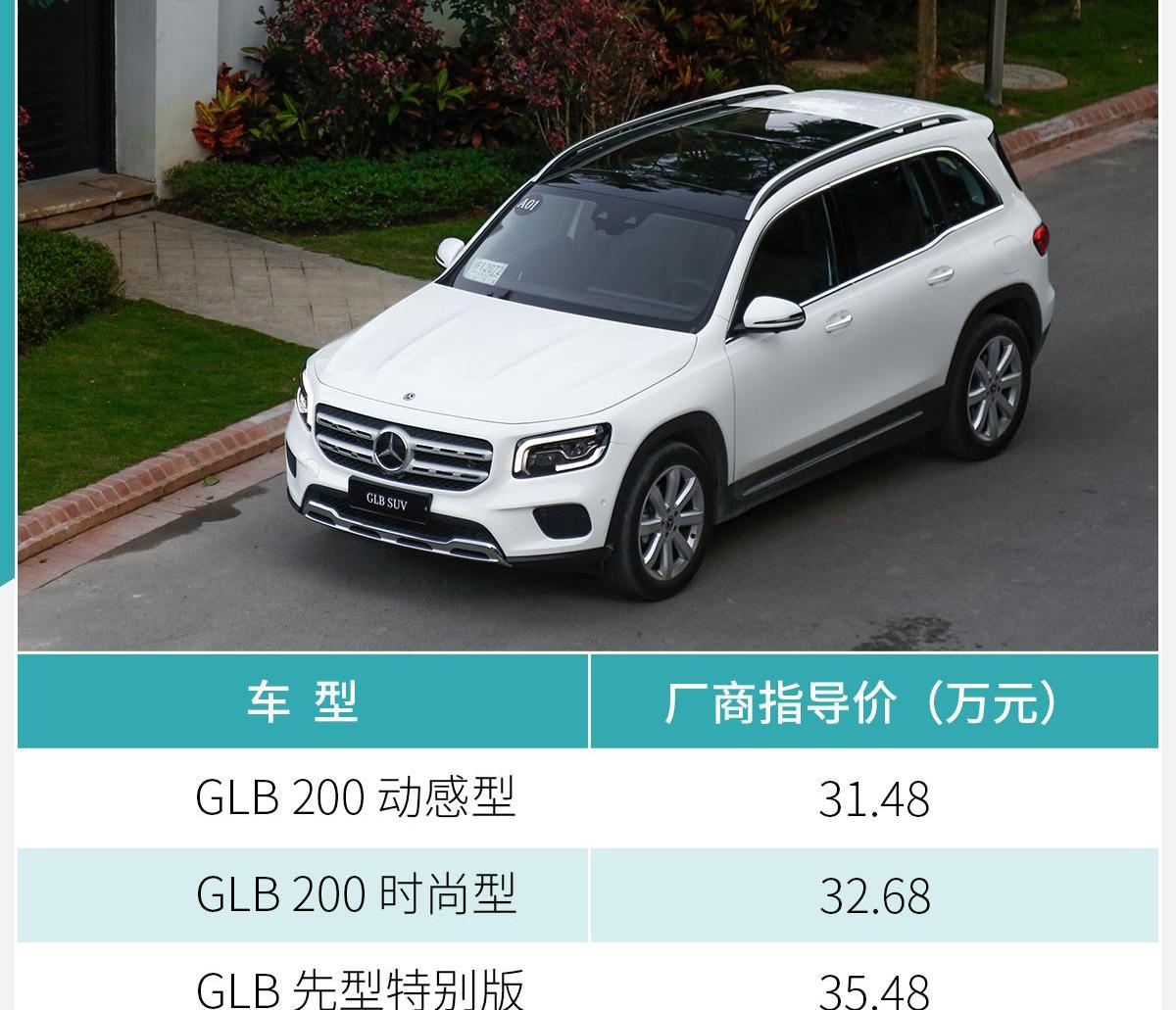 奔驰,奥迪,宝马,奔驰GLB,大众