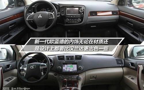 欧蓝德,汉兰达,三菱,汉,丰田