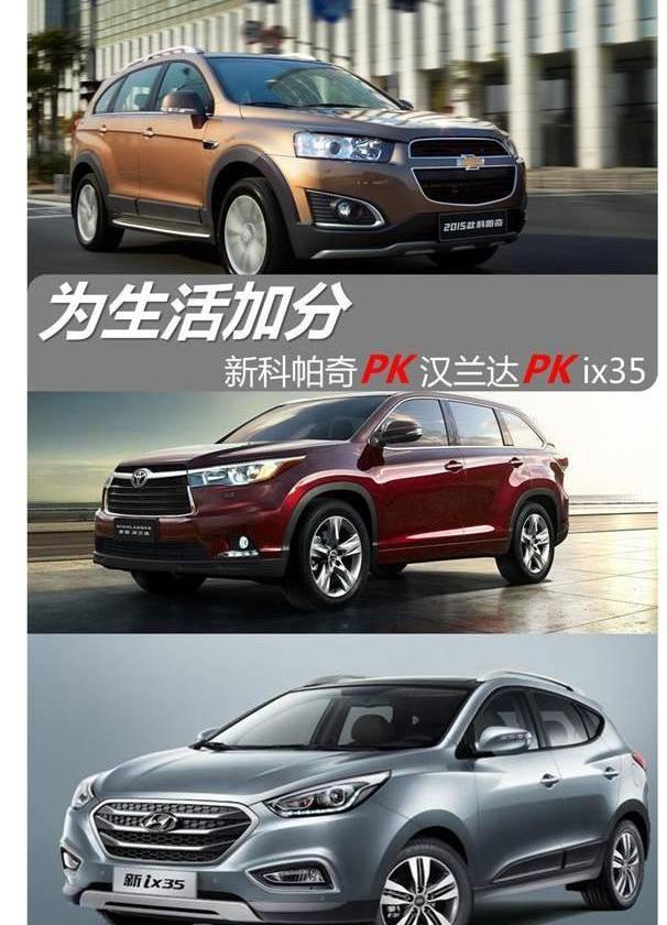 汉兰达,汉,雪佛兰,现代,现代ix35