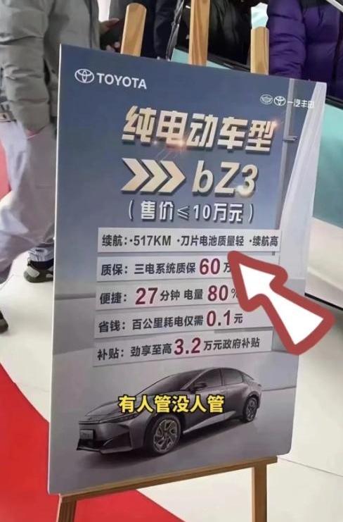 丰田,一汽,比亚迪,特斯拉,一汽丰田bZ3