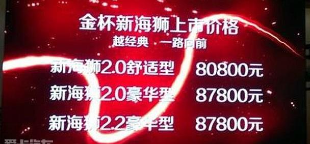 金杯,新海狮,北京