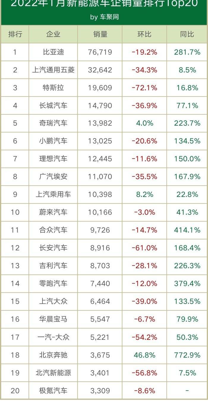 特斯拉,MINI,比亚迪,奇瑞,宝马