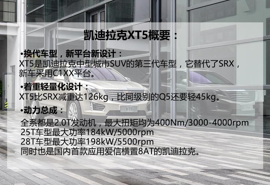 凯迪拉克,奥迪,凯迪拉克XT5