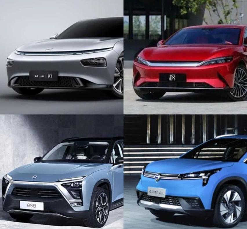 蔚来,小鹏,小鹏P7,比亚迪,特斯拉