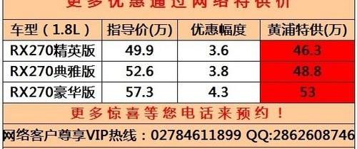 雷克萨斯,雷克萨斯RX,发现,汉