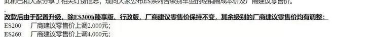 雷克萨斯,雷克萨斯ES,发现